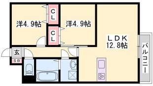 MISTRAL北条宮の町の物件間取画像